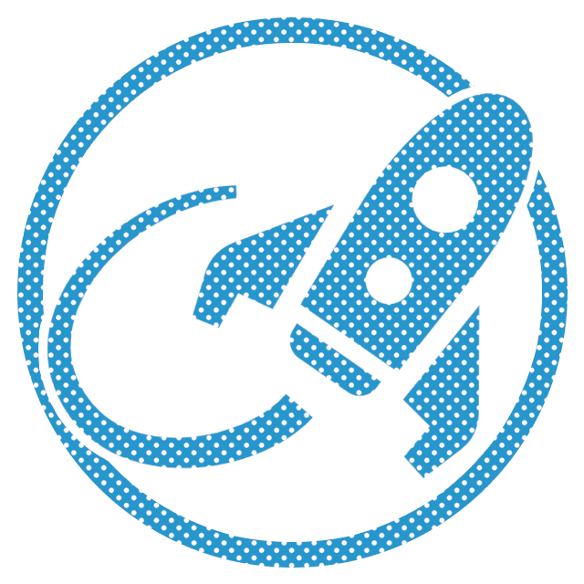 Website speedup, loading speed improvement Light blue image icon for site production