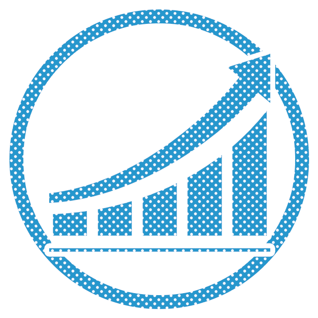 Light blue image icon for SNS operation / WEB advertisement operation, e-mail newsletter distribution, access analysis, SEO countermeasure production